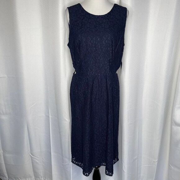 RACHEL Roy Elana Lace Cutout Midi Dress - Picture 2 of 9